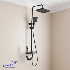 Душевая стойка Cerutti NIVES цвет графит