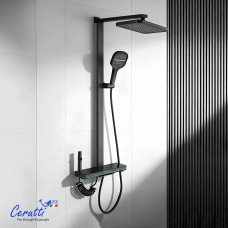 Душевая стойка Cerutti MAURO цвет графит