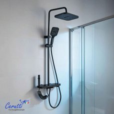 Душевая стойка Cerutti LORETO цвет графит