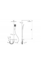 Душевая стойка Cerutti MAURO цвет графит Душевая стойка Cerutti MAURO цвет графит