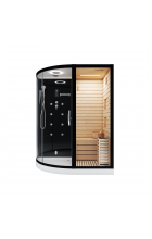 Комбинированная сауна 2в1 Ceruttispa LUGANO Nero K9751R Black