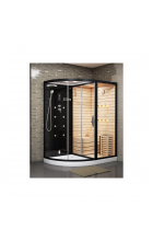 Комбинированная сауна 2в1 Ceruttispa LUGANO Nero K9751R Black