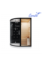 Комбинированная сауна 2в1 Ceruttispa LUGANO Nero K9751R Black