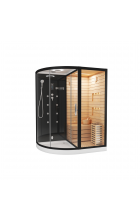 Комбинированная сауна 2в1 Ceruttispa LUGANO Nero K9751R Black
