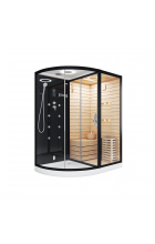 Комбинированная сауна 2в1 Ceruttispa LUGANO Nero K9751R Black