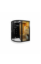 Комбинированная сауна 2в1 Ceruttispa LUGANO Nero K9751R Black