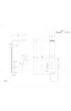 Душевая панель CeruttiSPA SELLA S CT8990