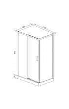 Душевой уголок Cerutti SPA Vito110-L