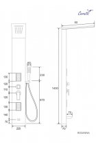 Гидромассажная панель CeruttiSPA ROSANNA СТ10400