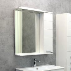 Зеркало-шкаф Comforty Модена М-75 белый матовый