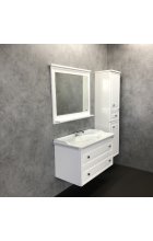 Зеркало Comforty Феррара 100 белый глянец