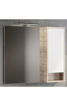 Зеркало-шкаф Comforty Гамбург 90 дуб сонома