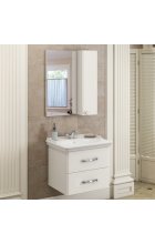 Тумба с раковиной Comforty Неаполь 65 белый глянец подвесная