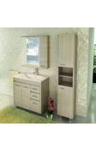Шкаф-пенал Comforty Марио 40 сосна лоредо напольный 