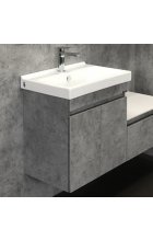 Тумба с раковиной Comforty Осло 60 бетон светлый подвесная 