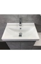 Тумба с раковиной Comforty Осло 60 бетон светлый подвесная 