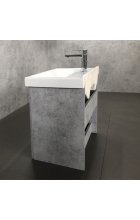 Тумба с раковиной Comforty Осло 60 бетон светлый подвесная 