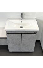 Тумба с раковиной Comforty Осло 70НД бетон светлый напольная
