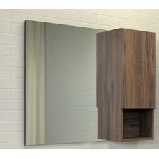 Зеркало-шкаф Comforty Бордо 90 дуб темно-коричневый