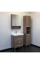 Тумба с раковиной Comforty Никосия 60Н дуб темный напольная
