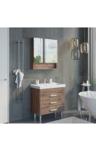 Тумба с раковиной Comforty Никосия 80Н дуб темный напольная Тумба с раковиной Comforty Никосия 80Н дуб темный напольная