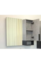 Зеркало-шкаф Comforty Франкфурт 90 бетон светлый