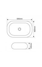 Раковина Comforty 78102 белая накладная