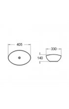 Раковина Comforty 7838MB черная матовая накладная
