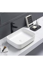 Раковина Comforty T-Y9378MW белая матовая накладная