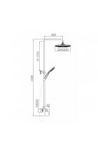 Душевая система Comforty FF071R-CMT, черный матовый