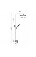 Душевая система Comforty FF074R-CGT графит