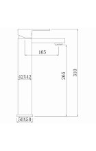 Смеситель для умывальника Comforty FC045B-CMT черный матовый
