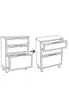 Комод Corozo Монро 40 Z3 белый