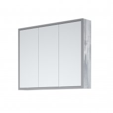 Зеркало-шкаф Corozo Айрон 90 серый/арт