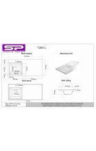 Раковина над стиральной машиной Stella Polar Мадлен 120L белая