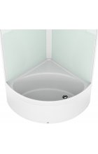 Душевая кабина Domani-Spa Simple High белые стенки/ сатин-матированное стекло