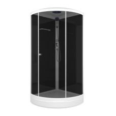 Душевая кабина Domani-Spa Simple 99 черные стенки/ тонированное стекло