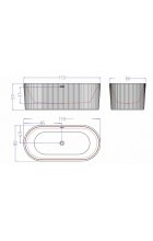 Акриловая ванна ESBANO Tortuga (white) Акриловая ванна ESBANO Tortuga (white)