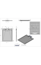 Душевой поддон Esbano из искусственного камня ESP-LX108W 100х80 см, белый