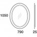 Зеркало Edelform Миларита 90 с подсветкой