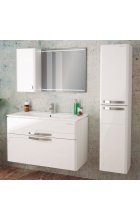 Зеркало-шкаф Edelform Нота 85 белое, с подсветкой