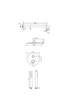 Система для душа Excellent Pi AREX.SET.1245WH скрытого монтажа (белый матовый)