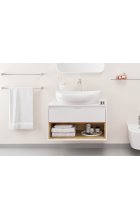 Тумба под накладную раковину Excellent TUTO 60 см, белый/дуб