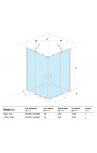 Душевой уголок Excellent Mazo 90х90 квадрат (хром)