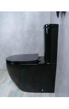 Унитаз напольный GID Tr2177BL безободковый, черный глянцевый