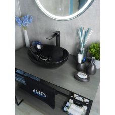 Раковина GID для ванной Nc920 черная глянцевая