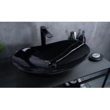 Раковина GID для ванной BL9811 черная глянцевая