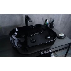 Раковина GID для ванной BL1302 черная глянцевая