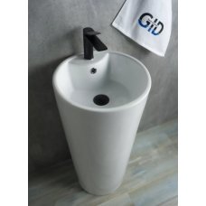 Раковина GID для ванной Nb131 напольная, белая