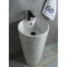 Раковина GID для ванной Nb131wgs напольная, под камень глянцевая